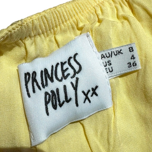 ๐ Princess Polly EMPRESS OF LOVE MINI DRESS YELLOW - Picture 8 of 11